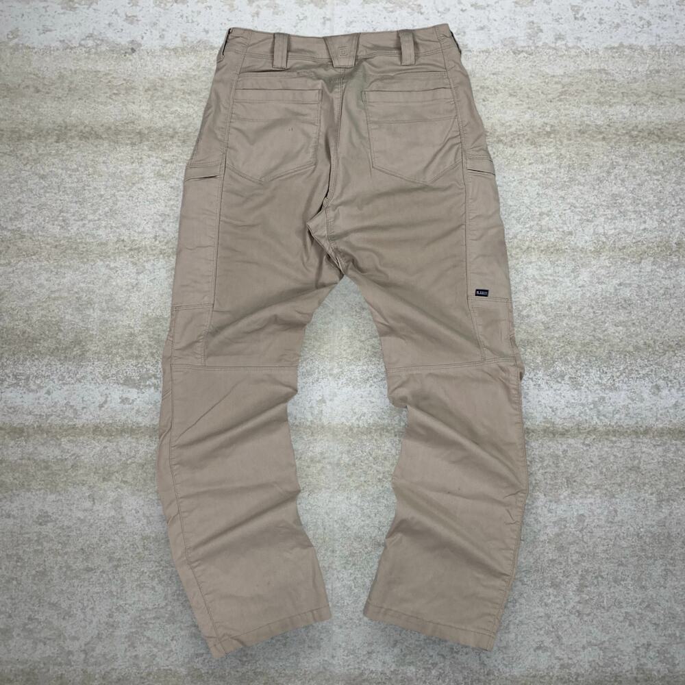Vintage 90s 5.11 Tactical Pants Womens 10 Baggy Wide Leg Fit Tan Cargos